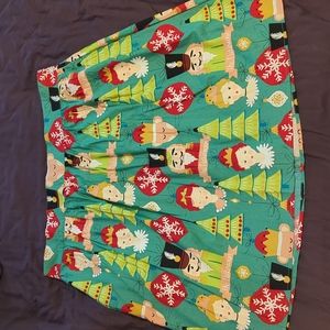 Retrolicious Nutcracker Holiday Skirt 2X